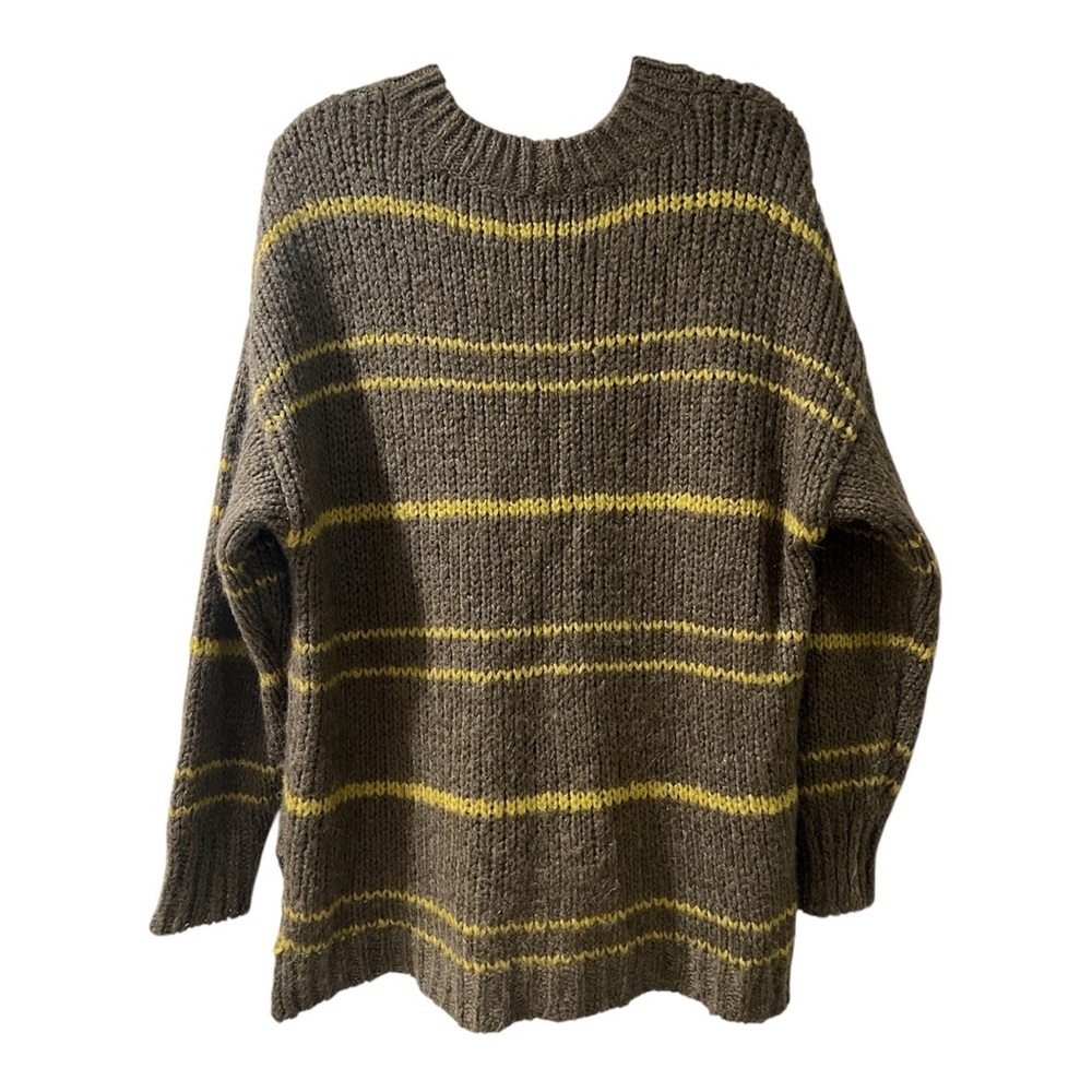 Aerie Wool Mohair Blend Oversized Chunky Knit Grandpa Lounge Sweater- Size M - Picture 2 of 5